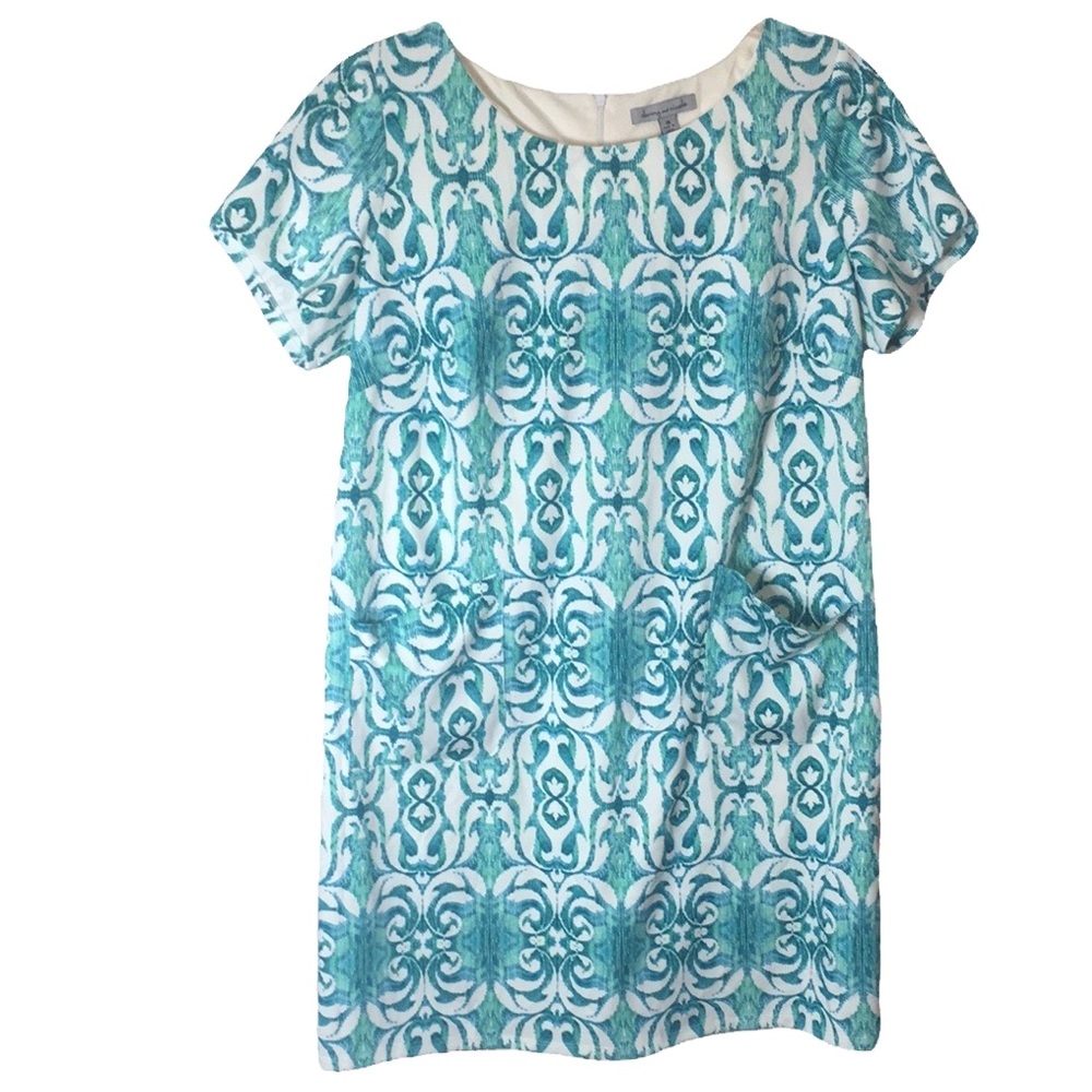 Danny and Nicole Ivory Teal Dress